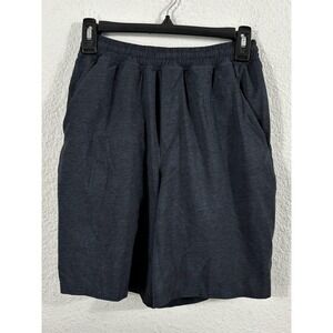Lululemon Shorts Mens XS Blue Black Heathered Athletic Training Workout Gym